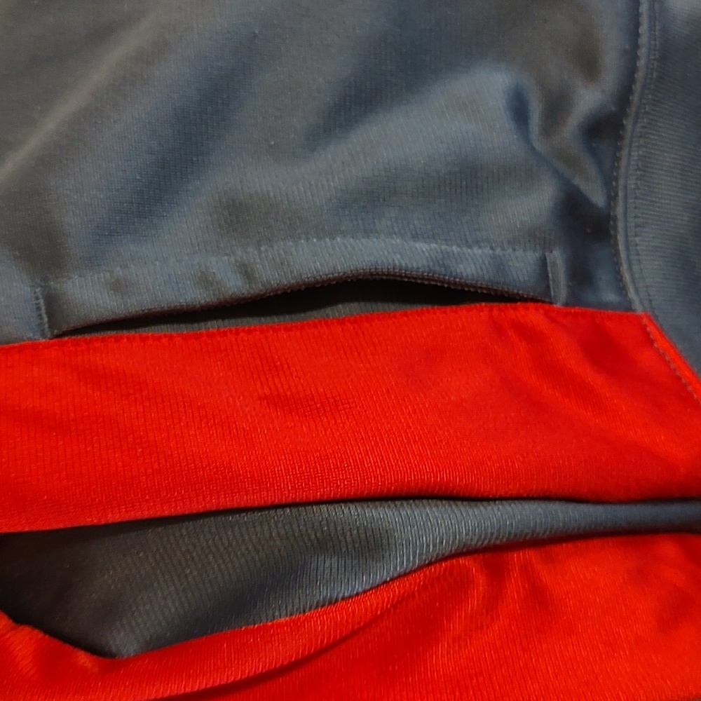 Nike Little Boys Zip-Up Athletic Jacket Gray & Red Raised Collar Casual 4/XS - Picture 6 of 9
